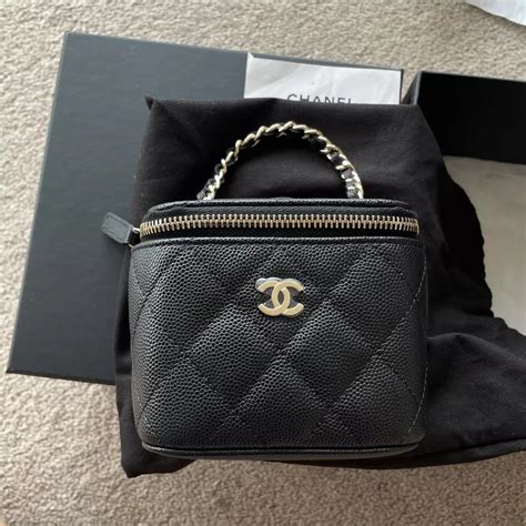 chanel micro vanity case|chanel mini vanity bag price.